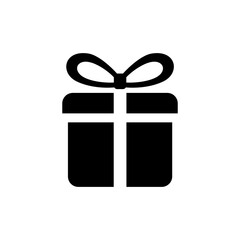 Giftbox Black Filled Icon