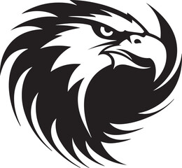 Eagle head logo icon, Eagle face vector Illustration, on a isolated background, SVG	