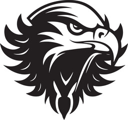 Eagle head logo icon, Eagle face vector Illustration, on a isolated background, SVG	