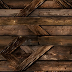 wood background tile with old wooden boards, in the style of dark bronze, generative ai