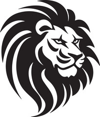 Lion head logo icon, lion face vector Illustration, on a isolated background, SVG
