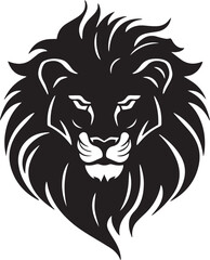 Lion head logo icon, lion face vector Illustration, on a isolated background, SVG