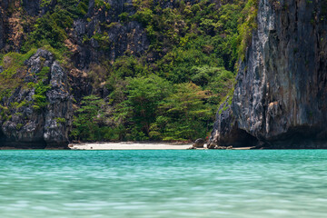 Plakat The legendary Maya Bay beach without people where the film 