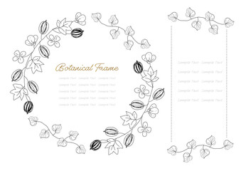 瓜と蔓植物のフレーム