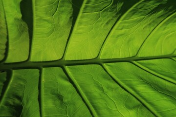 close up  green leaf texture background