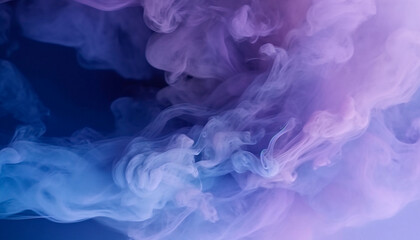 Fototapeta na wymiar professional smoke background. purple and blue. High quality Generative AI