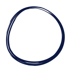 Hand drawn round shape. Vector circular frames