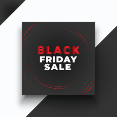 Black friday social media instagram post banner template