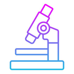 Microscope Line Gradient Icon