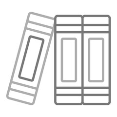 Binders Greyscale Line Icon