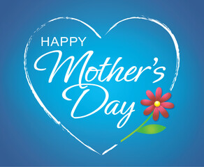 Happy Mother's Day card. Flowers. Vector illustration 2.