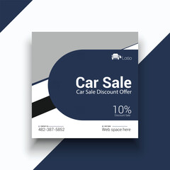 Car sale rental business social media instagram post banner template