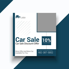 Car sale rental business social media instagram post banner template