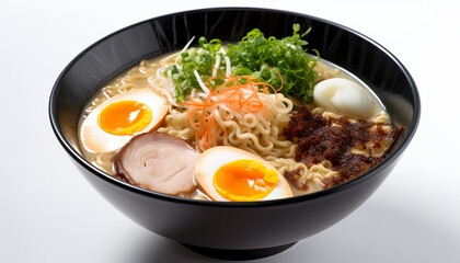 Take your taste buds on a journey to Japan with Tonkotsu Ramen - a soul-warming dish with a creamy, flavorful broth and tender pork slices.