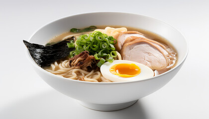 Take your taste buds on a journey to Japan with Tonkotsu Ramen - a soul-warming dish with a creamy, flavorful broth and tender pork slices.