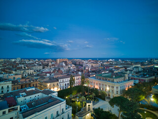 view of misato in italy at night