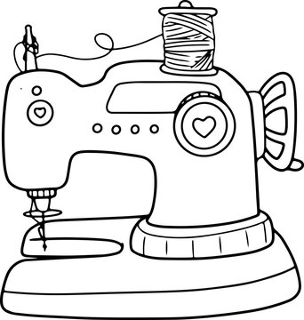 sewing machine doodle sewing