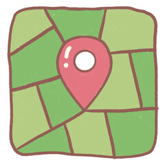 map pin cartoon