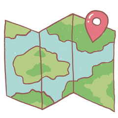 map pin cartoon
