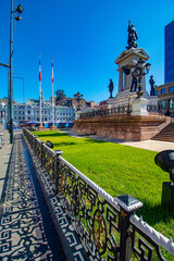 grade da praça san Luis cerro concepcion, cerro alegre,   Viña del Mar, Valparaíso, Chile