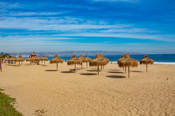  quiosques da  Praia Reñaca, Viña del Mar, Valparaíso Região do Chile