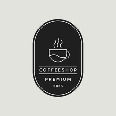 illustration vector graphic coffee shop vintage logo design template