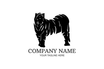 Fototapeta na wymiar Tiger head logo vector illustration.Suitable for business company, modern company, etc.