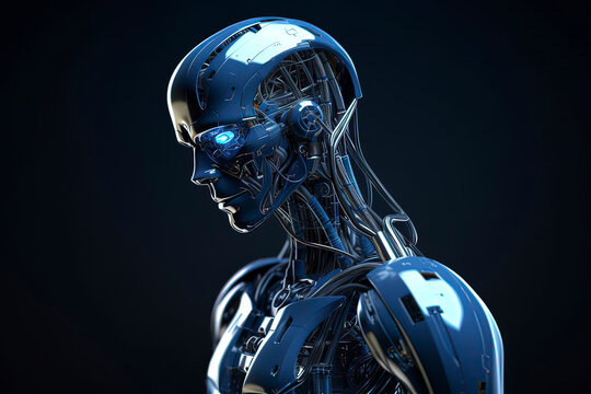 Artificial intelligence robots. AI technology generated image