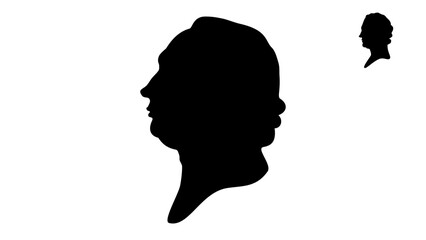 David Hume silhouette