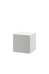 White podium on transparent background. PNG format