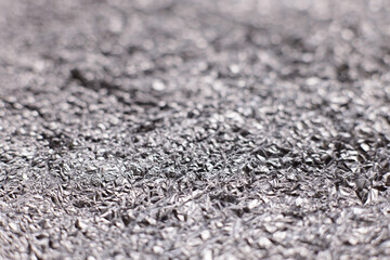 aluminum foil for background or texture, selective focus