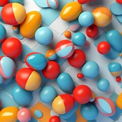 Baloons  shapes background