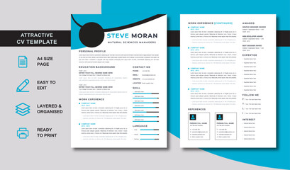 Stand Out with the Best Resume Template 2023 Professional and Modern Design