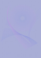 Fantasy lilac background with curved lines.