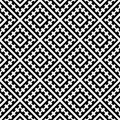 Abstract seamless monochrome pattern on white background for coloring. Design for banner, card, invitation, postcard, textile, fabric, wrapping paper, coloring book.