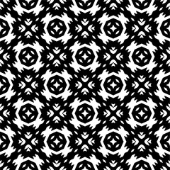 Abstract seamless monochrome pattern on white background for coloring. Design for banner, card, invitation, postcard, textile, fabric, wrapping paper, coloring book.