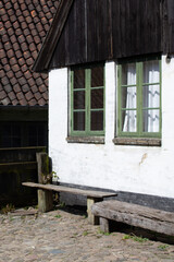 The beautiful old town in Aarhus in Denmark