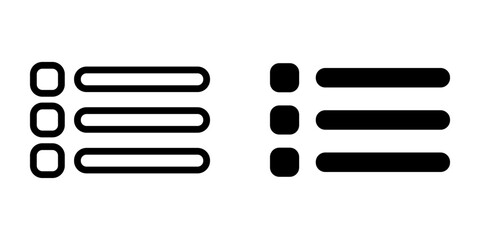 Menu icon. sign for mobile concept and web design. vector illustration