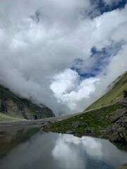 clouds over the river