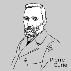 Pierre Curie was a French physicist, one of the first researchers of radioactivity, and a member of the French Academy of Sciences. Vector