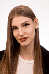 Fototapeta premium Portrait of a blonde girl in her twenties