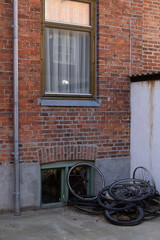 Fototapeta na wymiar The beautiful old town in Aarhus in Denmark