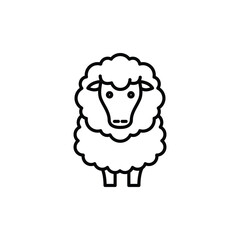 sheep icon. outline icon