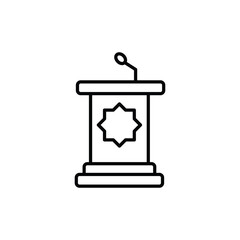 Pulpit icon. outline icon