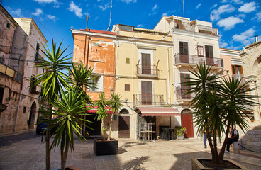 Barletta street houses in the old part of the city, taly