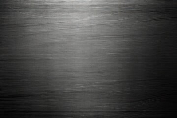 Black and dark gray brushed metal texture for a polished steel background, generative ai