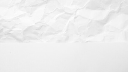 White Paper Texture background. Crumpled white paper abstract shape background with space paper recycle for text