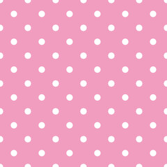 Cute sweet beige pattern or textures set with white polka dots on pink seamless background for desktop or phone wallpaper.

