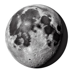 moon on a transparent background. AI generator