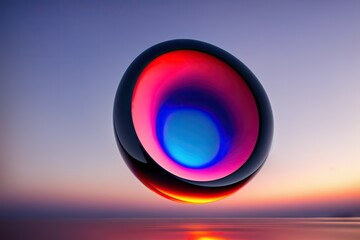 Gradient colorful abstract background, abstract for a mobile screen concept, mobile screen, phone desktop, generative ai